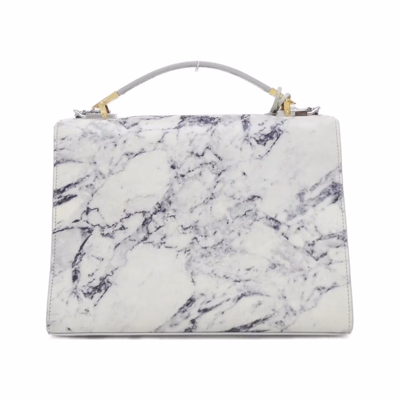 Structured handbag photographed against a plain background.
