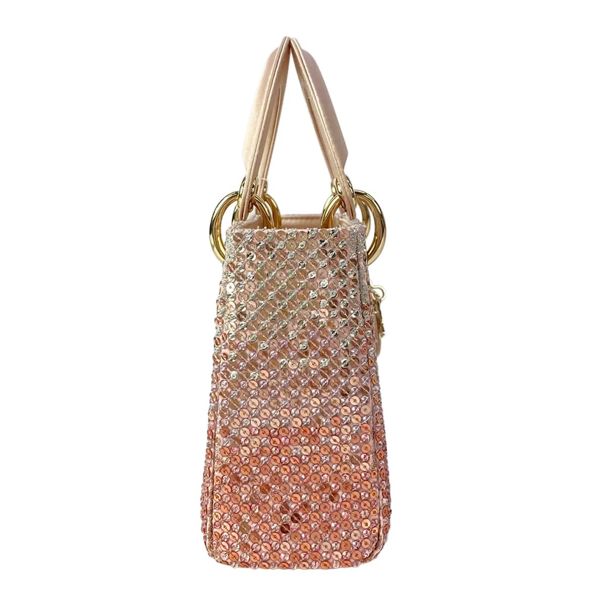 Structured handbag with twin top handles photographed against a plain background