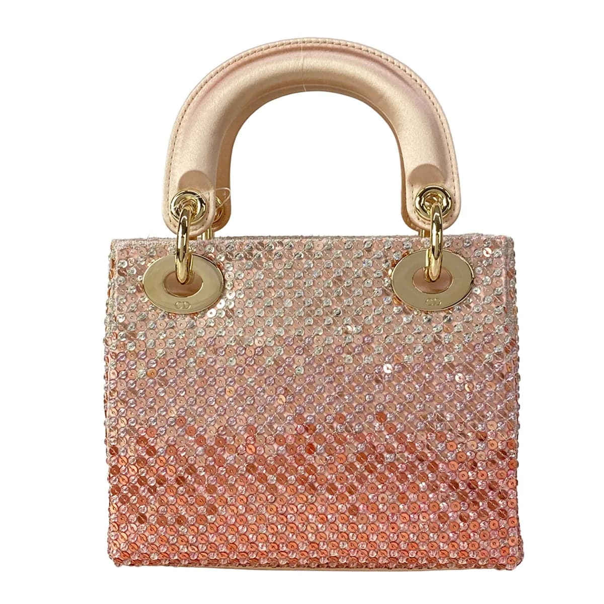 Structured handbag with twin top handles photographed against a plain background