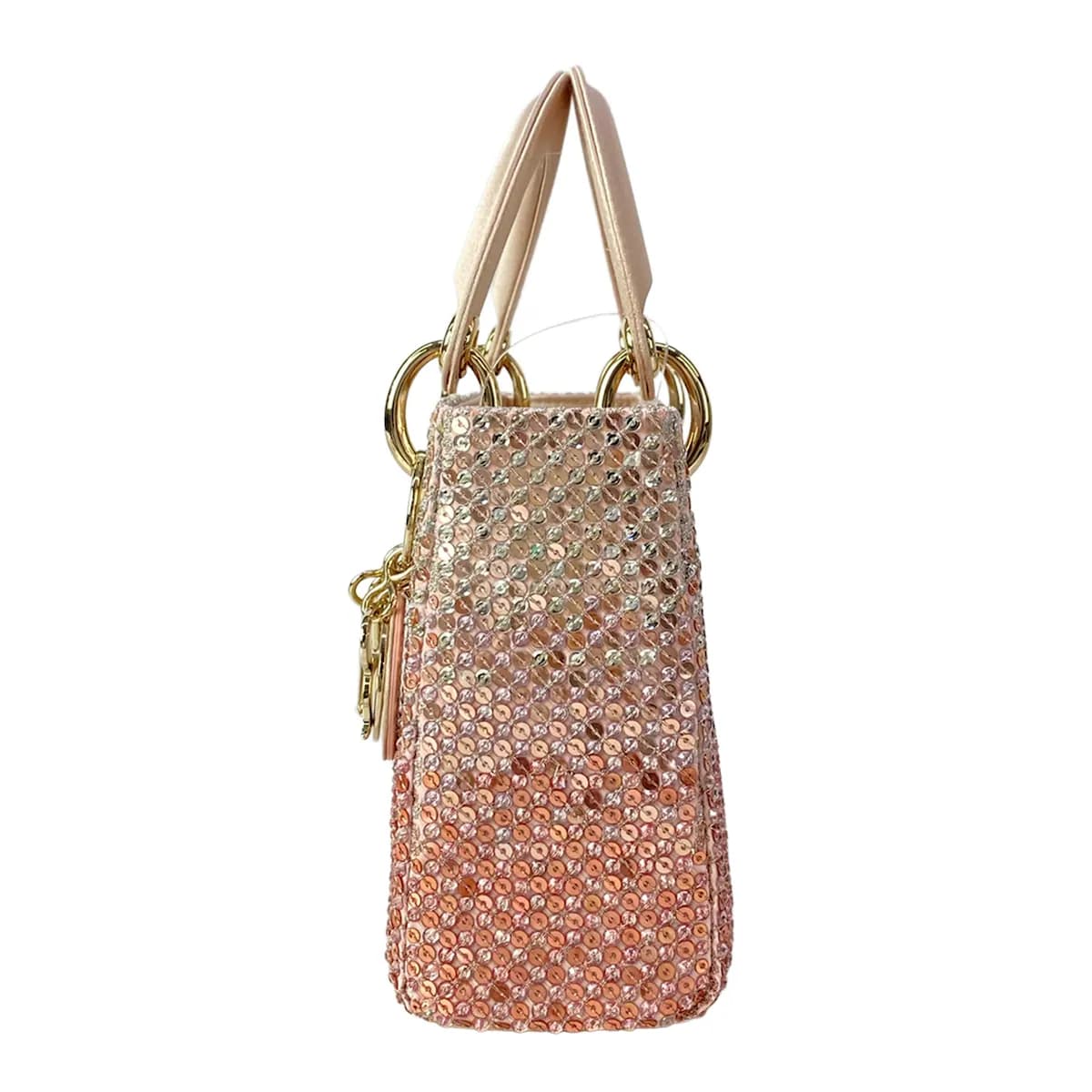 Structured handbag with twin top handles photographed against a plain background
