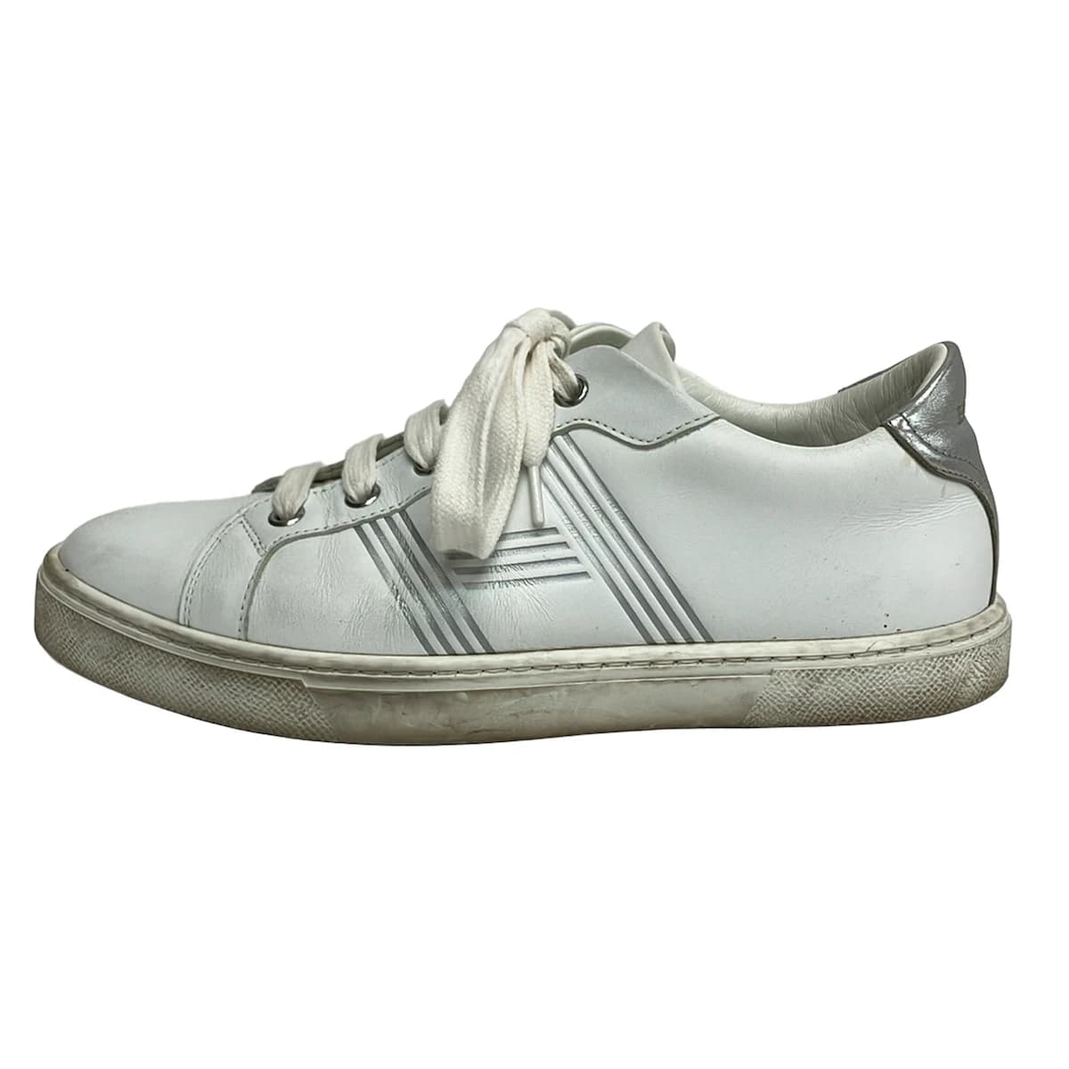 Low-profile lace-up shoe shown from the side on a plain background.