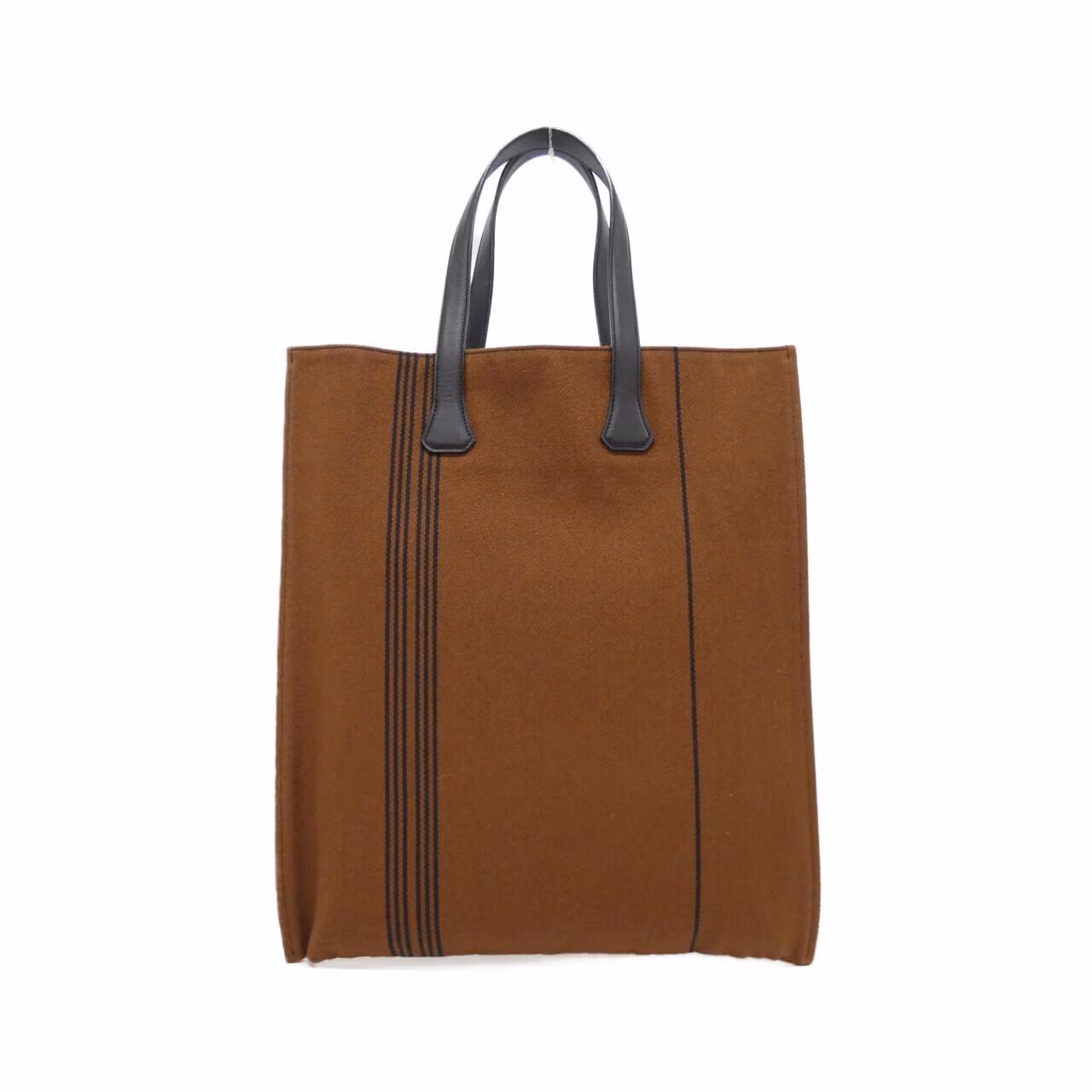 Large open-top canvas tote with two shoulder straps.