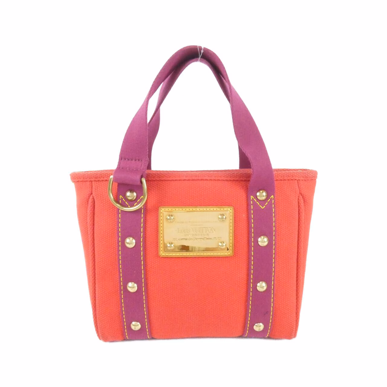 Canvas tote bag with twin top handles, shown upright.