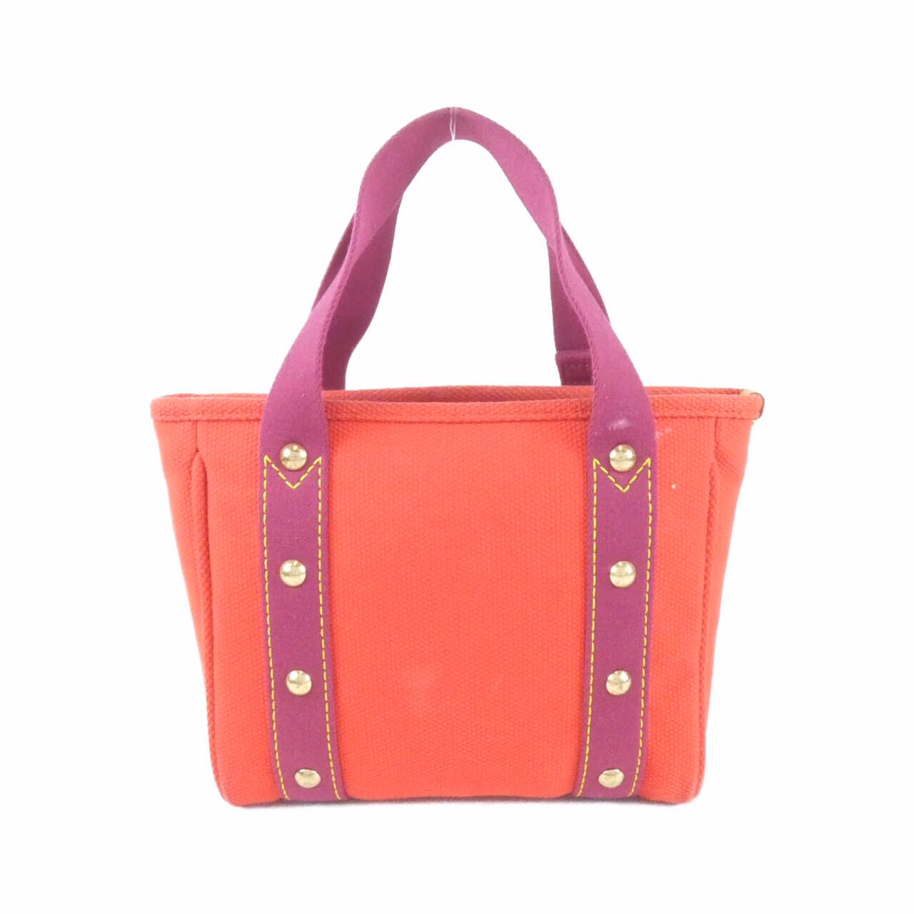 Canvas tote bag with twin top handles, shown upright.