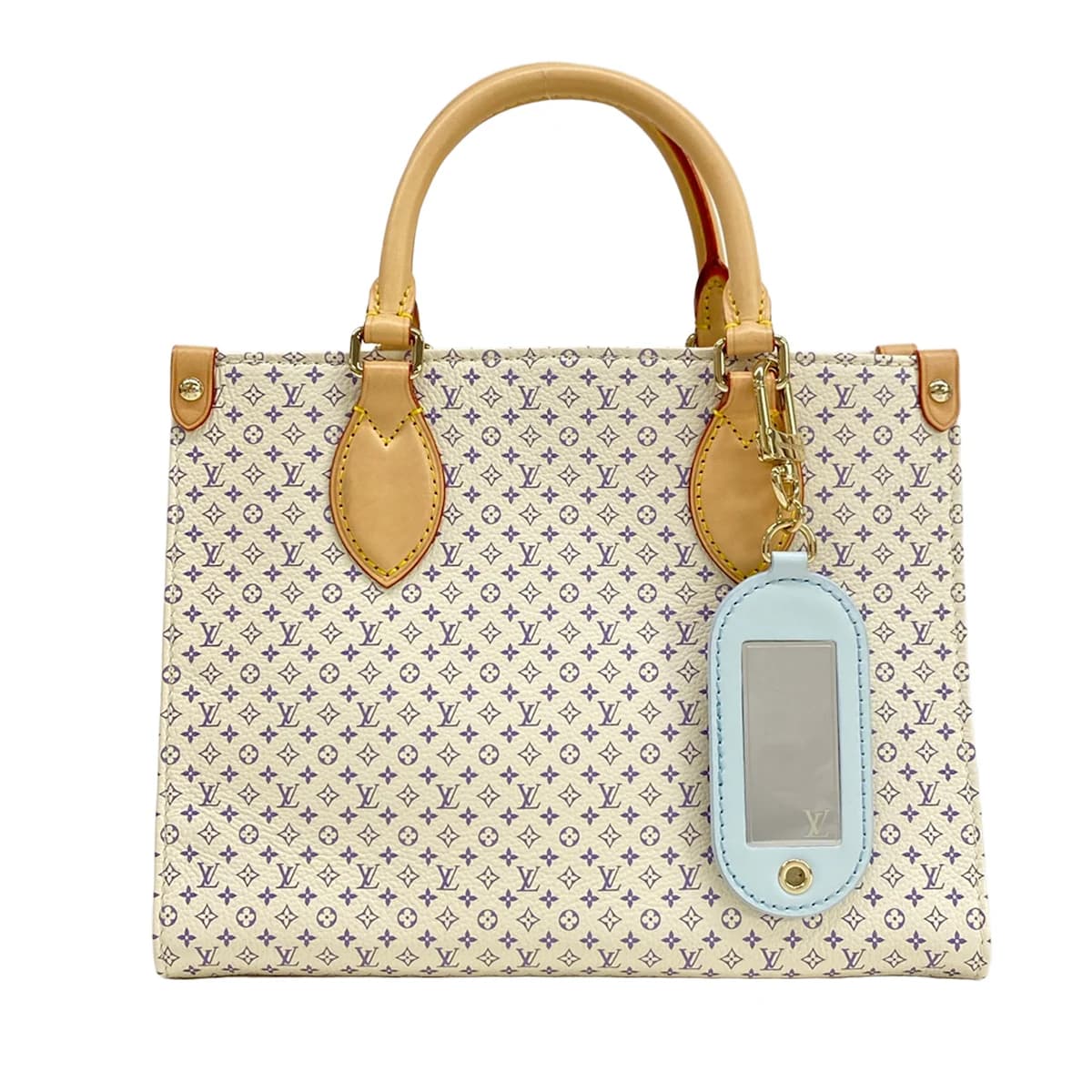 Structured open-top tote with twin top handles and side laces