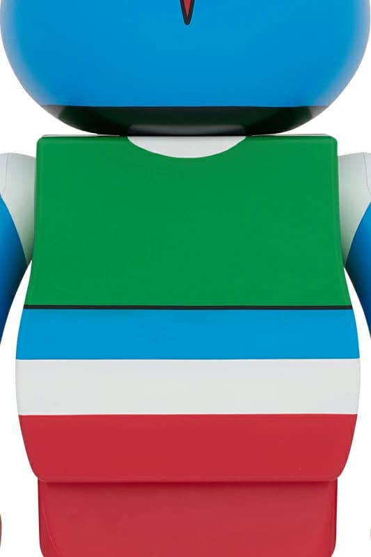 Large bear-shaped vinyl figure decorated as a masked hero character.