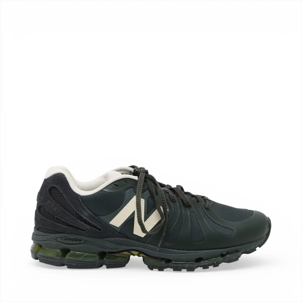 Green low-profile sneakers photographed on a plain background.