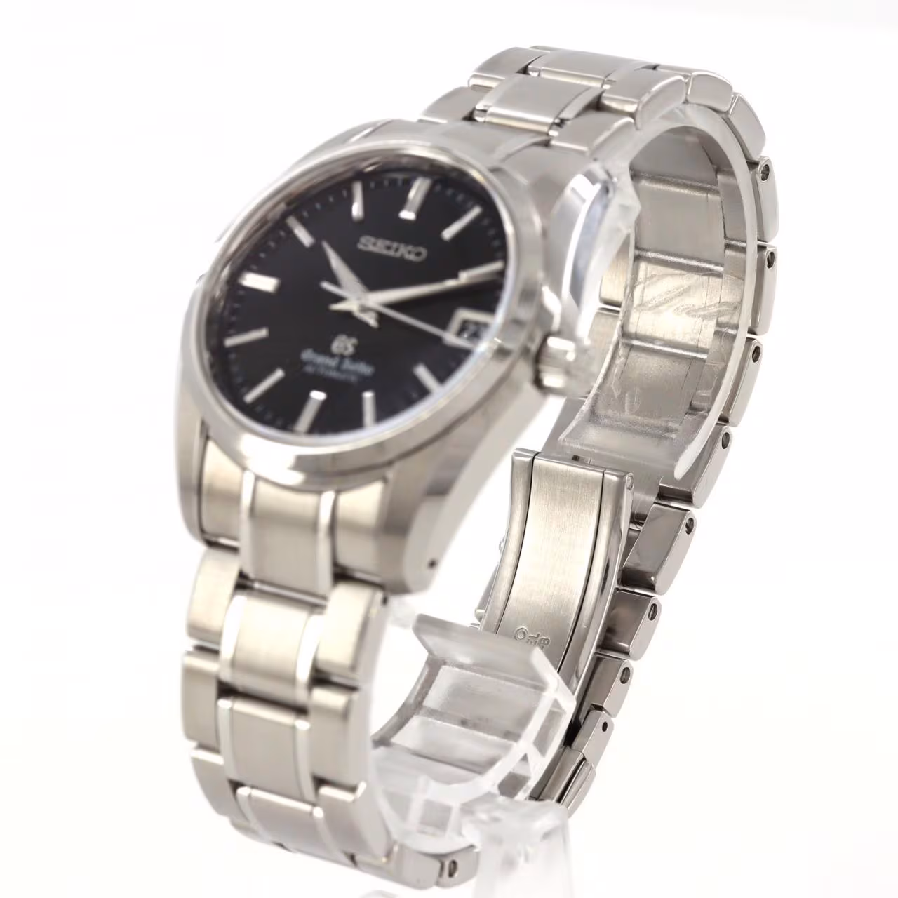 Stainless steel case and matching bracelet shown against a plain background.